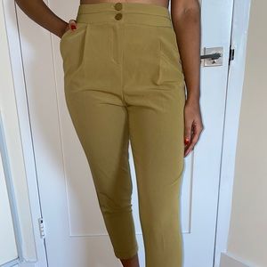 High waisted trousers